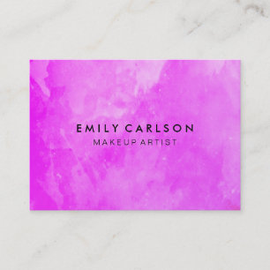 Carte De Visite Aquarelle violette élégante broyée