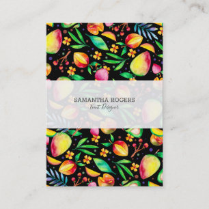 Carte De Visite Aquarelles colorées de fruits d'été Illustration