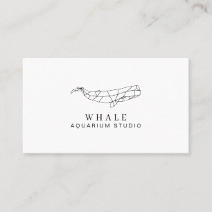 Carte De Visite Aquarium de poisson moderne baleine
