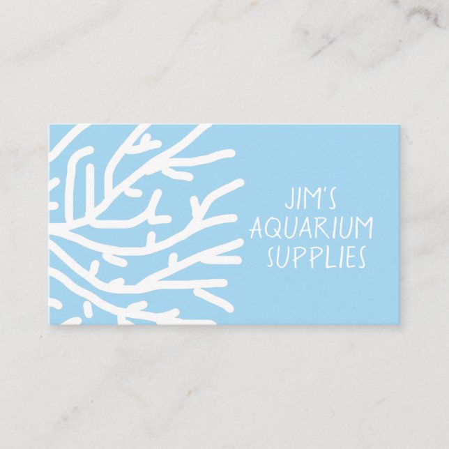 Carte De Visite Aquarium et fournitures pour animaux de compagnie (Devant)