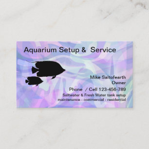 Carte De Visite Aquarium tropical moderne