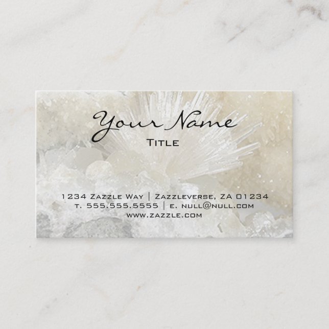 Carte De Visite Aragonite et Quartz (Devant)