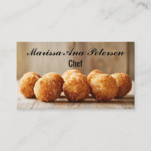 Carte De Visite Arancini Italie Cuisine Chef personnalisé