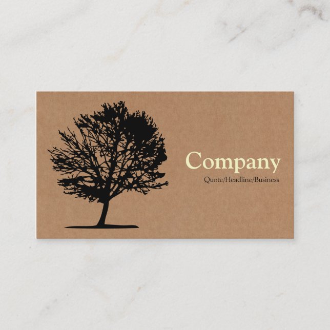 Carte De Visite Arbre 02 - Boîte en carton (Devant)