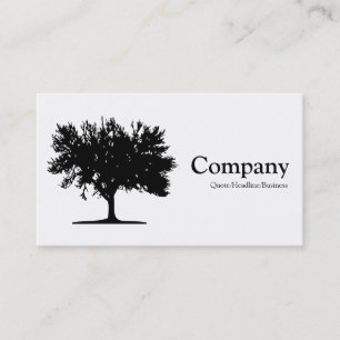 Carte De Visite Arbre 04 - Blanc