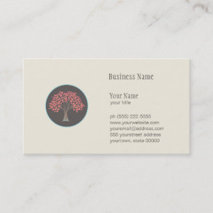 Carte De Visite Arbre d'automne Nature, santé et paysage