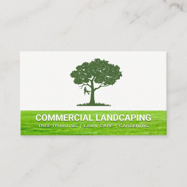 Carte De Visite Arbre de compensation du paysage | Herbe (Devant)