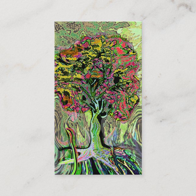 Carte De Visite Arbre de la vie vivant paisible (Devant)