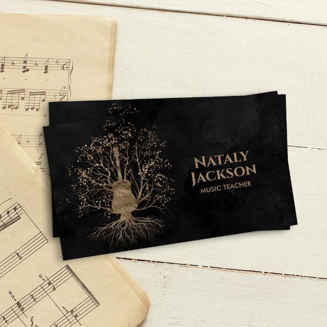 Carte De Visite Arbre de musique guitare (Créateur téléchargé)