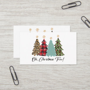 Carte De Visite Arbre de Noël ! ! Joyeux Noël