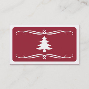Carte De Visite arbre de noël mod (personnalisable couleur)