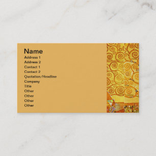 Carte De Visite Arbre de vie Gustav Klimt Nouveau