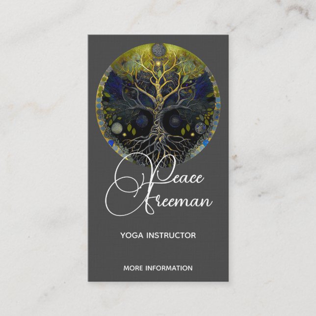 Carte De Visite Arbre de vie | Luna (Devant)