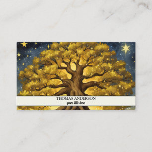 Carte De Visite Arbre de vie personnalisé moderne - Feuilles color
