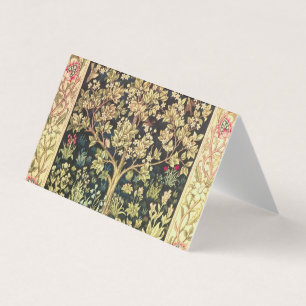 Carte De Visite Arbre de William Morris de Pre-Raphaelite de cru
