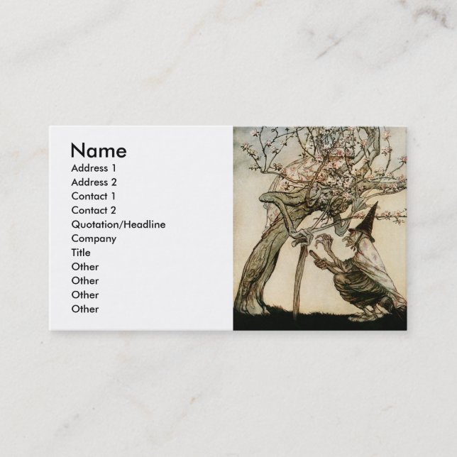 Carte De Visite Arbre d'O du mien (Devant)