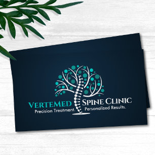 Carte De Visite Arbre épinière - Santé de la colonne vertébrale