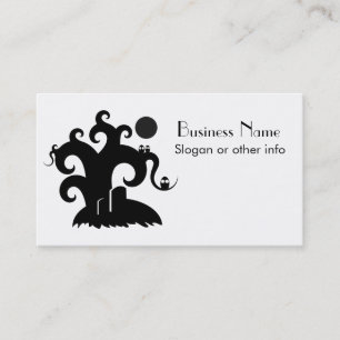 Carte De Visite Arbre Halloween