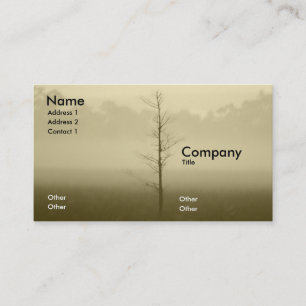 Carte De Visite Arbre isolé