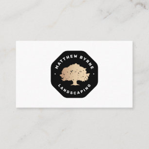 Carte De Visite Arbre Landscaper Landscaper Emblem Business