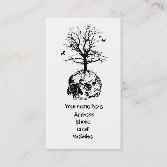 Carte De Visite Arbre mort (Devant)