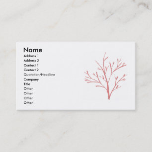 Carte De Visite Arbre par Jenny Arder