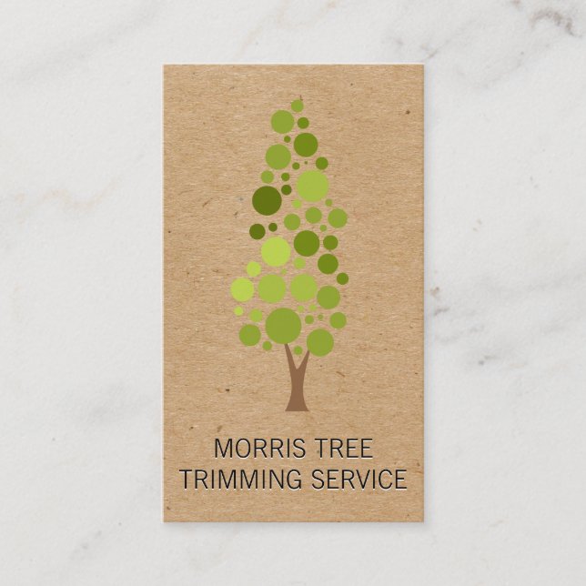Carte De Visite Arbre | Paysage | Gardener (Devant)