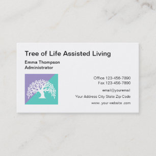 Carte De Visite Arbre vivant assisté