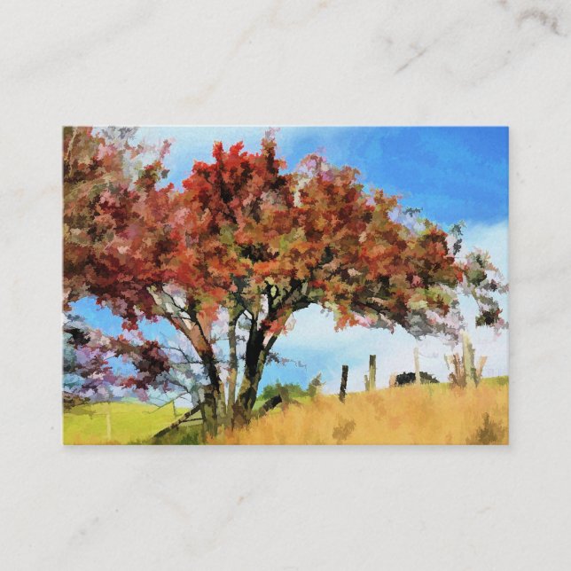 CARTE DE VISITE ARBRES D'AUTOMNE (Devant)