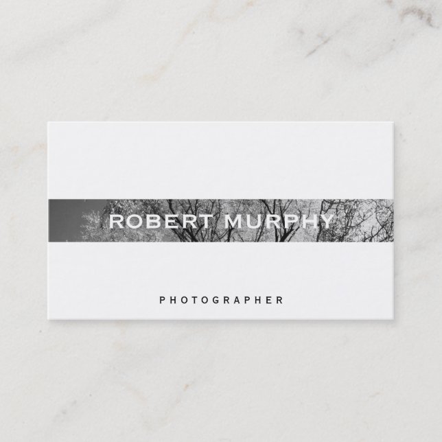 Carte De Visite Arbres | Photographie (Devant)