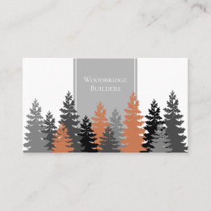 Carte De Visite Arbres rustiques élégant professionnel