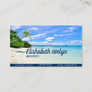 Carte De Visite Arbres sur le littoral