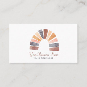 Carte De Visite Arc arc-en-ciel Boho Watercolor