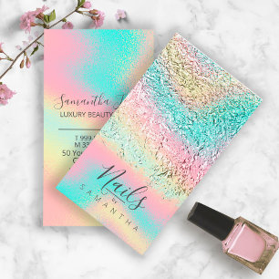 Carte De Visite Arc en arc-en-ciel Abstrait d'huile775