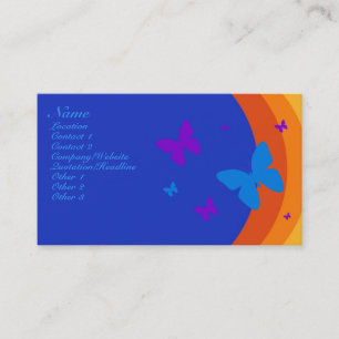 Carte De Visite Arc-en-ciel de papillon