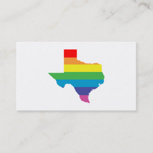 Carte De Visite arc-en-ciel de texas