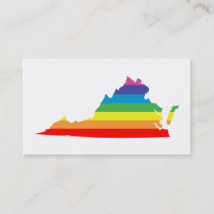 Carte De Visite arc-en-ciel de virginie