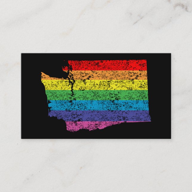Carte De Visite arc-en-ciel de washington (Devant)