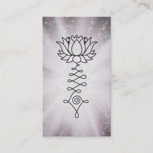 Carte De Visite *~* Arc-en-ciel Éclats Lotus Reiki Énergie de guér