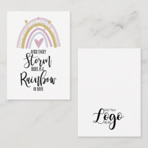 Carte De Visite Arc-en-ciel rester ferme insigne porte-badge