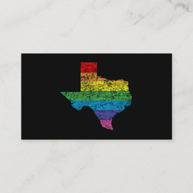 Carte De Visite arc-en-ciel texan (Devant)