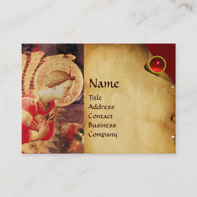Carte De Visite ARCHANGEL GABRIEL MONOGRAM Pearl Paper (Devant)