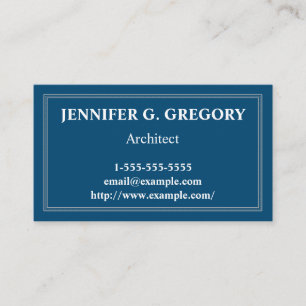 Carte de visite Architect de base et personnalisab