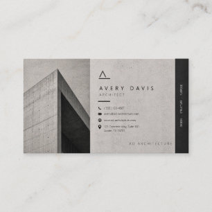 Carte De Visite Architecte béton brutaliste moderne