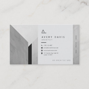 Carte De Visite Architecte béton brutaliste moderne