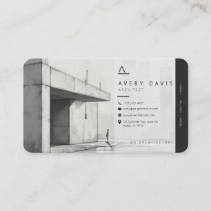 Carte De Visite Architecte béton brutaliste moderne