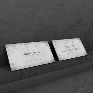 Carte De Visite Architecte Concepteur Intérieur Mur De Béton Expos