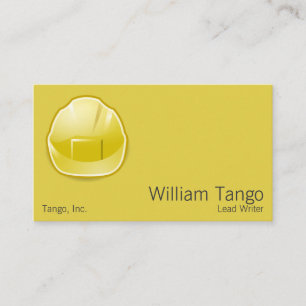 Carte De Visite Architecte de construction de casque de chantier