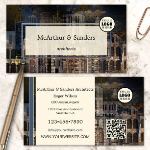 Carte De Visite Architecte de design urbain abstrait professionnel