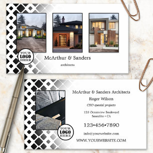 Carte De Visite Architecte du logo de votre portfolio de photos